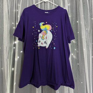 Tasty Peach Kawaii Meowchi Cotton Tee Shirt Plus Size 2X